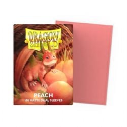 DRAGON SHIELD -  STANDARD SIZE SLEEVES - PEACH - MATTE DUAL (100)