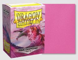 DRAGON SHIELD -  STANDARD SIZE SLEEVES - PINK DIAMOND - MATTE (100)