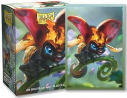 DRAGON SHIELD -  STANDARD SIZE SLEEVES - THE BURNDOG (100) -  BRUSHED ART