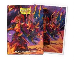 DRAGON SHIELD -  STANDARD SIZE SLEEVES - THE FALLEN (100) -  MATTE ART