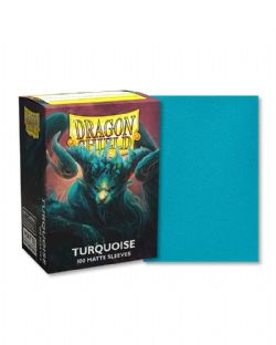 DRAGON SHIELD -  STANDARD SIZE SLEEVES - TURQUOISE - MATTE (100) -  PLAYER'S CHOICE