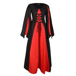 DRESSES -  WOMAN JASIONE DRESS - BLACK AND RED