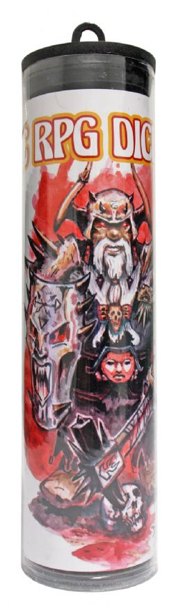 DUNGEON CRAWL CLASSICS -  14 DICE DCC RPG SET, OPAQUE MIGHTY DICE OF ARMS DCC RPG