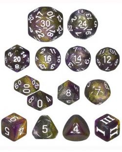 DUNGEON CRAWL CLASSICS -  14 DICE DCC RPG SET, PRISMATIC SPRAY DCC RPG