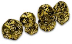 DUNGEON CRAWL CLASSICS -  7 POLYHEDRAL RESIN DICE SET - TERRACOTTA GRECIAN VASE