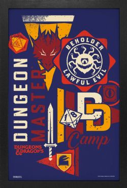 DUNGEONS AND DRAGONS -  DUNGEON MASTER CAMP - FRAMED PICTURE (13