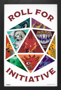 DUNGEONS AND DRAGONS -  ROLL FOR INITIATIVE - FRAMED PICTURE (13