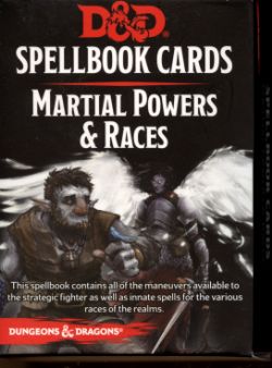 DUNGEONS & DRAGONS 5 -  MARTIAL POWERS AND RACES (ENGLISH) -  SPELLBOOK CARDS