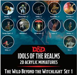 DUNGEONS & DRAGONS 5 -  THE WILD BEYOND THE WITCHLIGHT SET 1 : 2D ACRYLIC MINIATURES -  DND ICONS