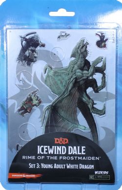 DUNGEONS & DRAGONS 5 -  YOUNG ADULT WHITE DRAGON -  DND IDOLS 2D MINIS