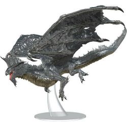 DUNGEONS & DRAGONS -  ADULT SILVER DRAGON -  ICONS OF THE REALMS