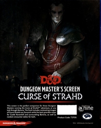 DUNGEONS & DRAGONS -  DUNGEON MASTER'S SCREEN - CURSE OF STRAHD (ENGLISH) -  GM SCREEN 5E