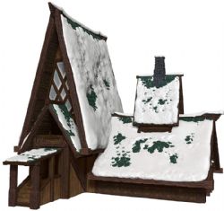 DUNGEONS & DRAGONS -  ICEWIND DALE LODGE PAPERCRAFT -  ICONS OF THE REALMS