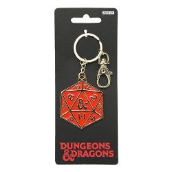 DUNGEONS & DRAGONS -  KEYCHAIN RED/GOLD