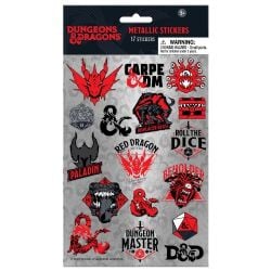 DUNGEONS & DRAGONS -  METALLIC STICKERS