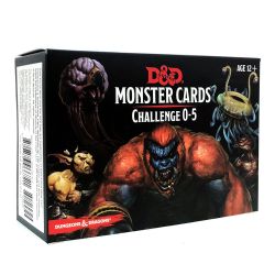 DUNGEONS & DRAGONS -  MONSTERS CARDS - CHALLENGE 0-5 (ENGLISH) -  5TH EDITION