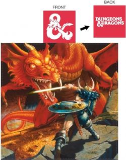 DUNGEONS & DRAGONS -  ORIGINAL COVER POCKET THROW (12.2