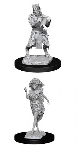 DUNGEONS & DRAGONS -  SATYR AND DRYAD -  D&D NOLZUR'S MARVELOUS UNPAINTED MINIATURES