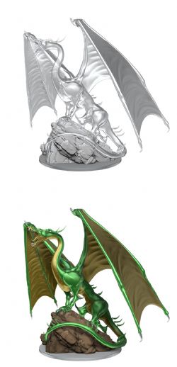 DUNGEONS & DRAGONS -  YOUNG EMERALD DRAGON -  NOLZUR'S MARVELOUS MINIATURES