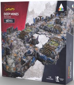 DUNGEONS & LASERS -  DEEP MINES - PRE-PAINTED PRISMA CAST (56 PIECES) -  CAVES SERIES