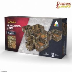 DUNGEONS & LASERS: PRE-PAINTED PRISMA CAST TERRAIN -  ABANDONED MINES -  MINIATURE TERRAIN