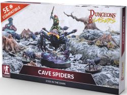 DUNGEONS & LASERS: UNPAINTED MINIATURE -  CAVE SPIDERS -  RPG MINIATURE