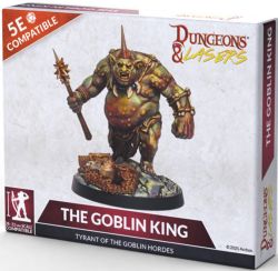 DUNGEONS & LASERS: UNPAINTED MINIATURE -  GOBLIN KING -  RPG MINIATURE