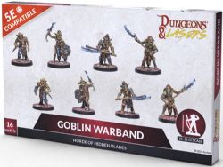 DUNGEONS & LASERS: UNPAINTED MINIATURE -  GOBLIN WARBAND -  RPG MINIATURE