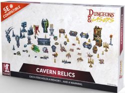 DUNGEONS & LASERS: UNPAINTED TERRAIN -  CAVES SERIES - CAVERN RELICS -  RPG TERRAIN