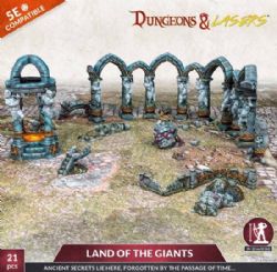 DUNGEONS & LASERS: UNPAINTED TERRAIN -  LAND OF THE GIANTS -  MINIATURE TERRAIN