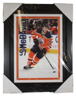 EDMONTON OILERS -  FRAMEWORK - CONNOR MCDAVID - HOME JERSEY - 12X16 97 -  CONNOR MCDAVID