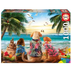 EDUCA -  DOGS ON THE BEACH (1000 PIECES)