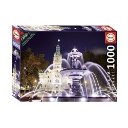 EDUCA -  PARLIAMENT BUILDING AND FOUNTAIN AT NIGHT, QUEBEC CITY (1000 PIECES)