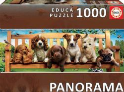 EDUCA -  PUPPIES ON A BENCH (1000 PIECES)