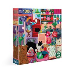 EEBOO -  PETS IN THE KITCHEN - SQUARE (1000 PIECES) -  MONIKA FORSBERG
