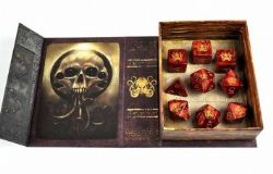 ELDER DICE -  9 DICE RPG SET, BRAND OF CHTULHU RED
