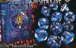 ELDER DICE -  9 DICE RPG SET, MYTHIC SEER'S EYE INTERSTELLAR