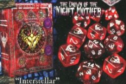 ELDER DICE -  MYTHIC CROWN OF THE NIGHT MOTHER INTERSTELLAR - 9 POLYHEDRAL DICE