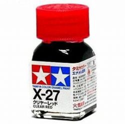 ENAMEL PAINT -  CLEAR RED (1/3 OZ) EX-27