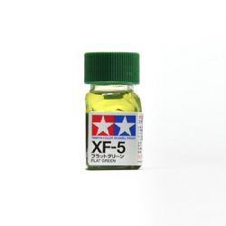 ENAMEL PAINT -  FLAT GREEN (1/3 OZ) EXF-5
