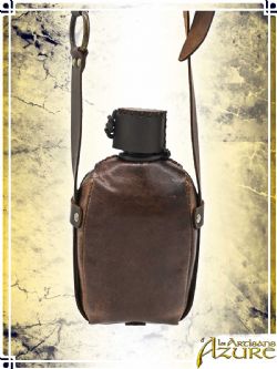 EQUIPMENT -  LEATHER CANTEEN - BROWN