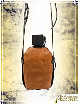 EQUIPMENT -  LEATHER CANTEEN - TAN