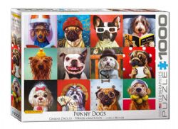 EUROGRAPHICS -  FUNNY DOGS (1000 PIECES)