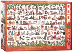 EUROGRAPHICS -  HOLIDAY CATS (1000 PIECES)