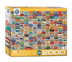 EUROGRAPHICS -  THE VW GROOVY BUS (2000 PIECES)