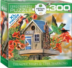 EUROGRAPHICS -  TRUMPET VINES & TREE SPARROWS (300 PIECES)