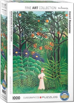 EUROGRAPHICS -  WOMAN WALKING IN AN EXOTIC FOREST (1000 PIECES)