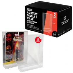 EVORETRO -  2 ACRYLIC DISPLAY CASE FOR STAR WARS & GI JOE 3.75