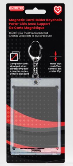 EVORETRO -  ONE-TOUCH MAGNETIC CLOSURE WITH KEYCHAIN (UP TO 35PT)