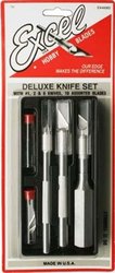 EXCEL -  DELUXE KNIFE SET (#1, 2 & 6 KNIVES, 10 ASSORTED BLADES)